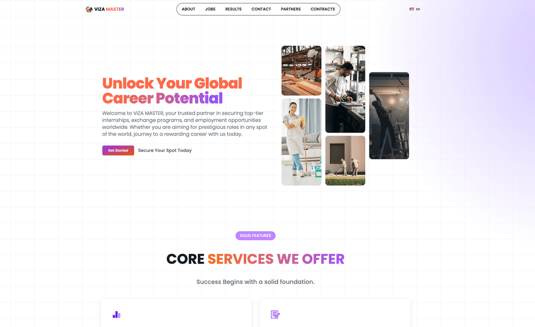 VIZA MASTER multilingual job board